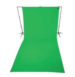 Best 9 x 20 ft Wrinkle-Resistant Cotton Backdrop (Chroma Key Green) Chroma Key Backgrounds