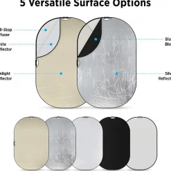 Discount 48 x 72 in. Illuminator QuickGrip 5-in-1 Reflector Collapsible Reflectors