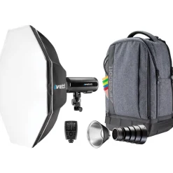 New FJ200 Strobe 1-Light Backpack Kit with FJ-X3s Wireless Trigger for Sony Cameras Monolight Strobe Heads & Kits