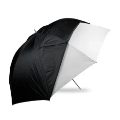 New 60in. Optical White Satin with Removable Black Cover Umbrella Lighting Umbrellas