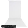 Sale X-Drop Wrinkle-Resistant Backdrop Kit Rich White Sweep (5 x 12 ft.) Fabric Backgrounds