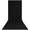 Sale X-Drop Wrinkle-Resistant Backdrop Rich Black Sweep (5 x 12 ft.) Fabric Backgrounds
