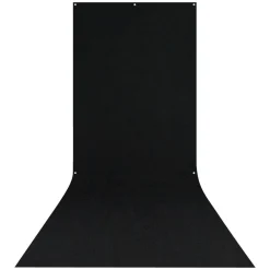 Sale X-Drop Wrinkle-Resistant Backdrop Rich Black Sweep (5 x 12 ft.) Fabric Backgrounds