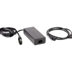 Outlet 15 VDC 4-Pin XLR Female Camera Power Cable with US Power Supply Batteries & Power