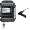 Best F1-LP 2-Input / 2-Track Portable Field Recorder with Lavalier Microphone Digital Audio Recorders