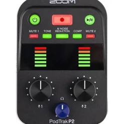 Hot PodTrack P2 Dual USB Mic Recorder for Podcasters with ZUM-2 Podcast Mic Pack Digital Audio Recorders