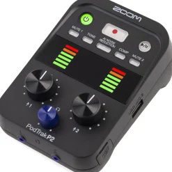 Hot PodTrack P2 Dual USB Mic Recorder for Podcasters with ZUM-2 Podcast Mic Pack Digital Audio Recorders